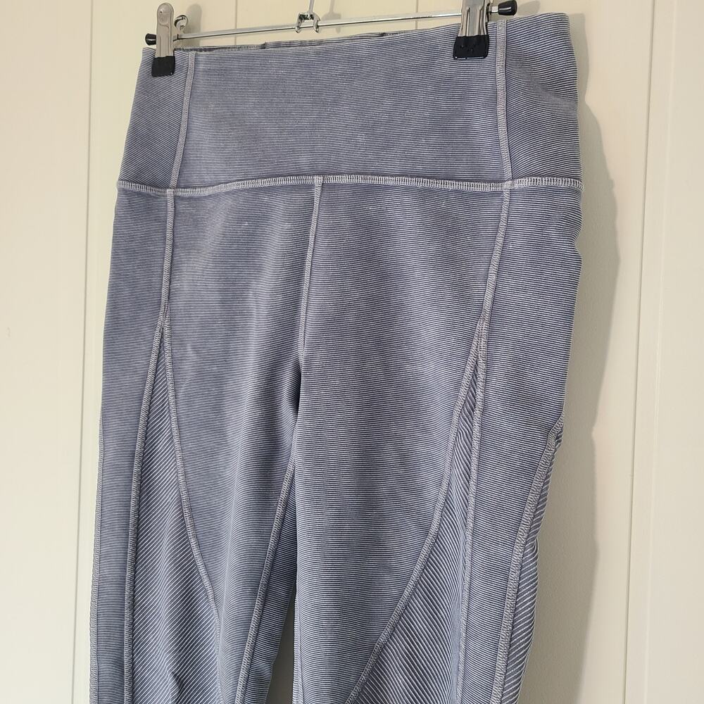 Lululemon Wunder Under High-Rise Tight 25" leggings Snow Washed Ribbed Luna 6 - Picture 5 of 7